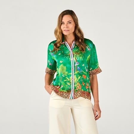 Rubyyaya Mataram Satin Shirt