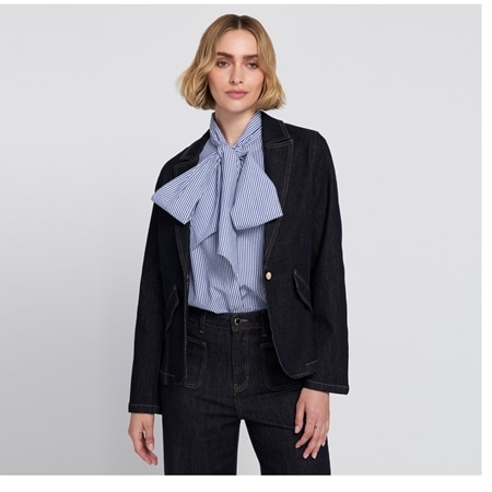 Elle Get The Look Denim Blazer