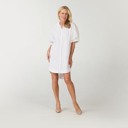 Aggel Fashion Open Back Poplin Dress