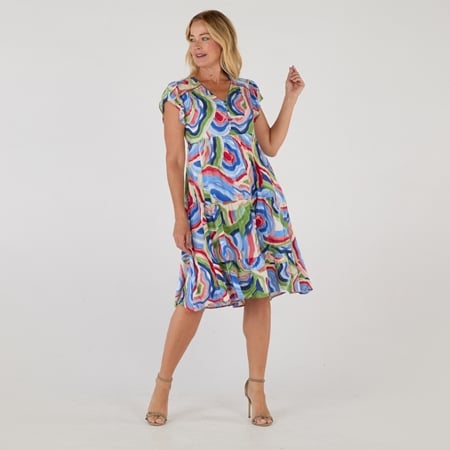 Cordelia St Petal Midi Dress