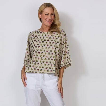 Vintage By Naudic Cotton Emily Top