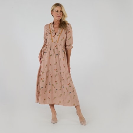 Vintage By Naudic 100% Cotton Penelope Maxi in Havel Print