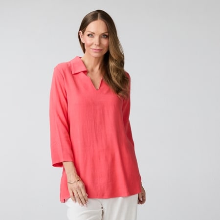 Mr. Max Magic Linen Blend Tunic