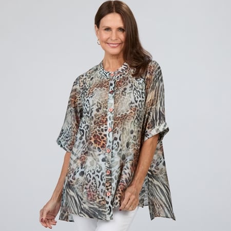 Claire Powell A Line Button Shirt