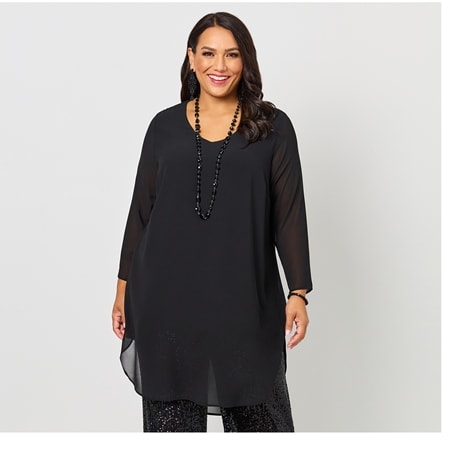 Swish Fashion Overlay Georgette Top