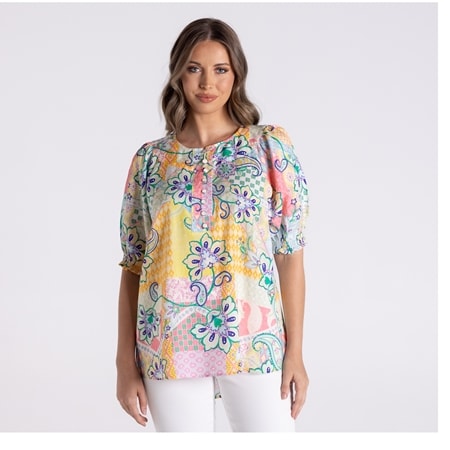 Two-T's Stella Print Top