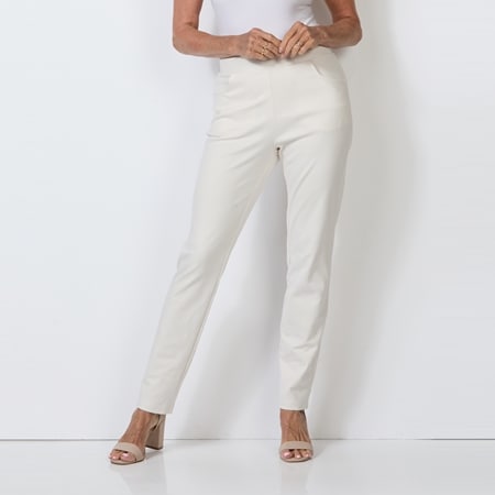 Charlie Lapson Ponte Slim Leg Pant with Pockets