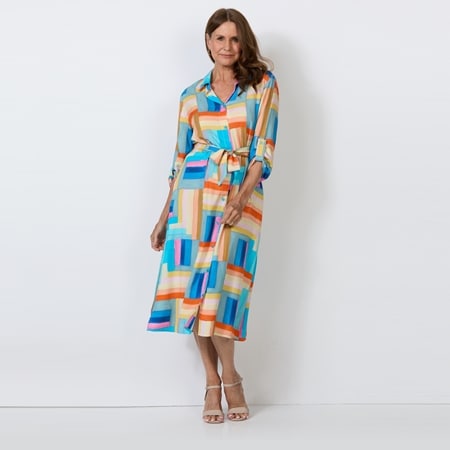 Charlie Lapson Printed Shirt Dress