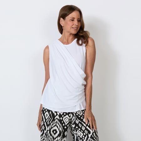 Charlie Lapson Grecian Drape Top