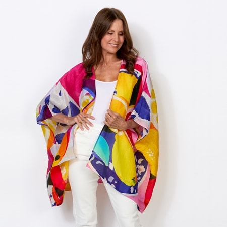 Solei Fruit Print Kimono