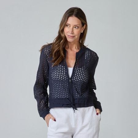 Rubyyaya 100% Cotton Schiffli Beatrice Jacket