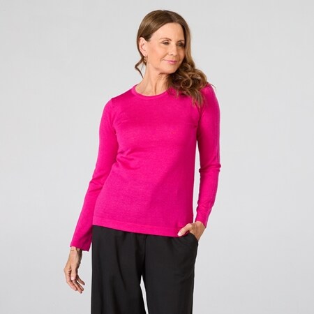 Fields Knitwear 100% Australian Merino Wool Crew Neck Jumper