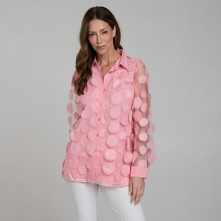 Charlie Lapson Organza Spot Shirt