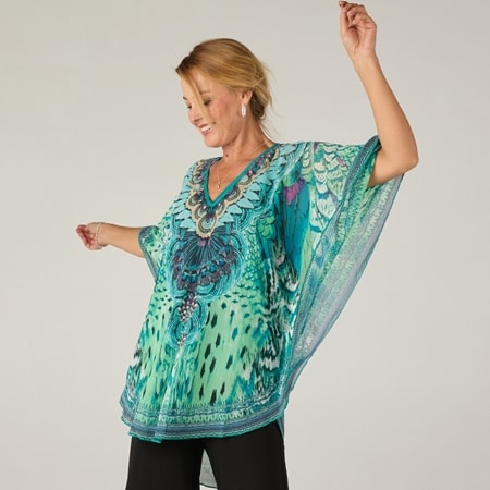 Charlie Lapson Santorini Chiffon Tunic