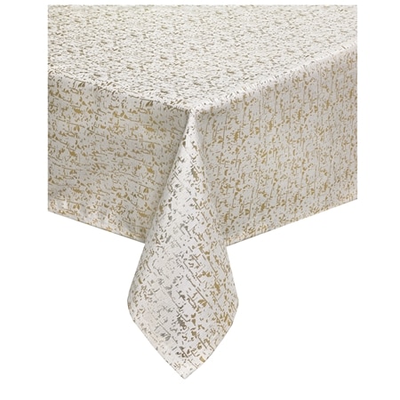 Mera Linen Gold Abstract Tablecloth