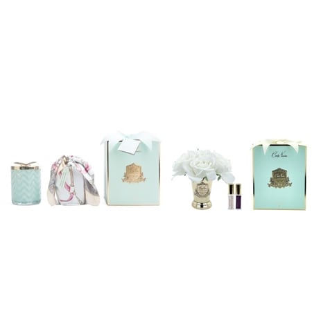 Cote Noire Herringbone Candle Persian Lime & Seven Roses