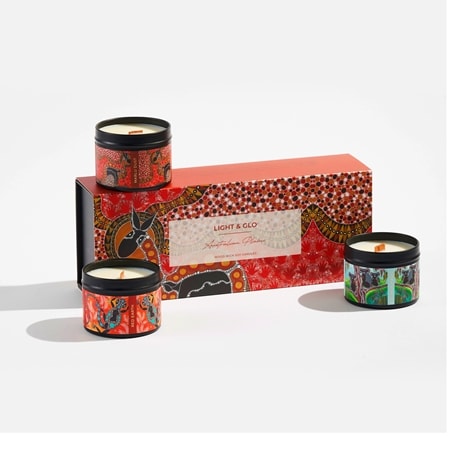 Light & Glo Melanie Hava Soul Collection Earth Petite Candle Set