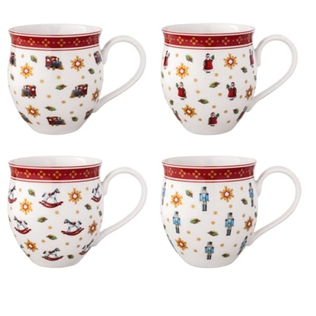 Villeroy & Boch Toy's Delight Anniversary Mug Set 4Pc
