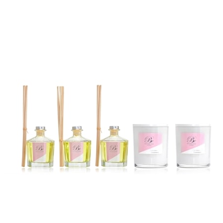 Be Enlightened Triple Scented 5 Piece Candle & Diffuser Set