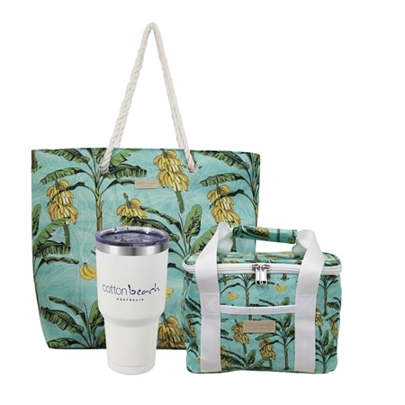 Cotton Beach Amalfi Vacay Beach Bag, Lunch Bag and Coffee Cup