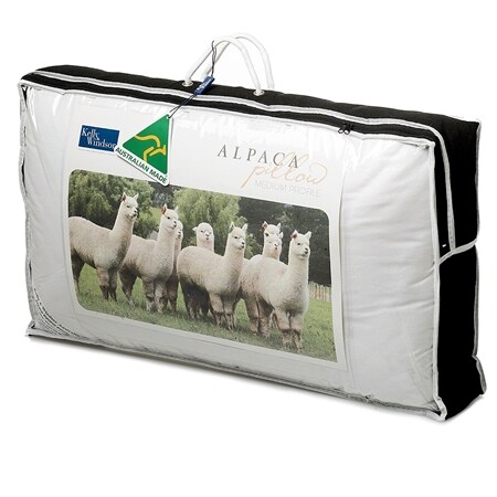 Kelly & Windsor Alpaca Gold Medium Loft Pillow