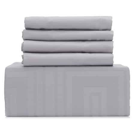 Hampton Cove Geometric Design 400TC Cotton Duvet Cover Set