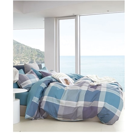 Hampton Cove Costa Printed Quilt Cover Set 100% Cotton 250 TC