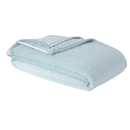Berkshire Blankets Grace Fur Blanket w/Suede Mink Binding