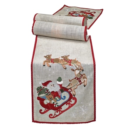 Mera Linen Santa's Sleigh Table Runner 35x182cm