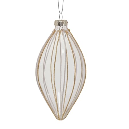 Swishmas Christmas Set of 6 13cm Teardrop Shape Baubles