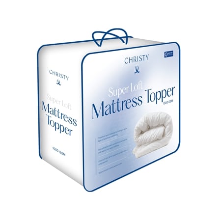 Christy Superloft Double Mattress Topper 1000GSM