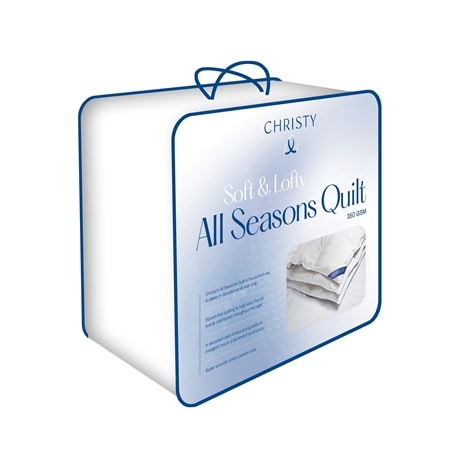 Christy Soft & Lofty All Seasons Single Quilt 350GSM